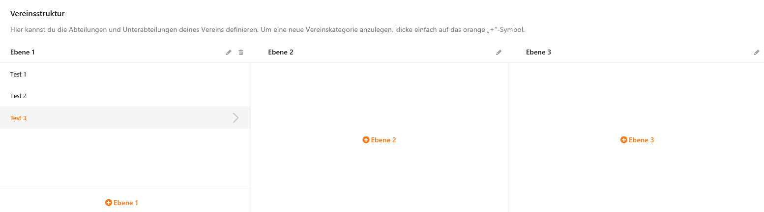 MeinVerein Vereinsstruktur Hauptabteilungen anlegen Bild 2