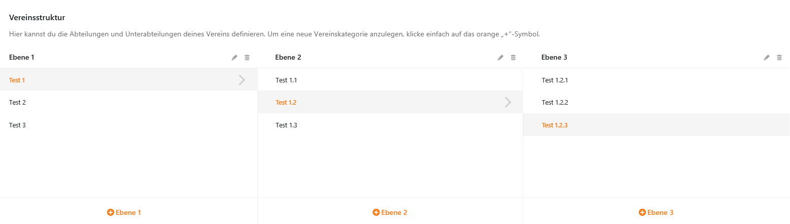 MeinVerein Vereinsstruktur weitere Unterstruktur anlegen Bild 2
