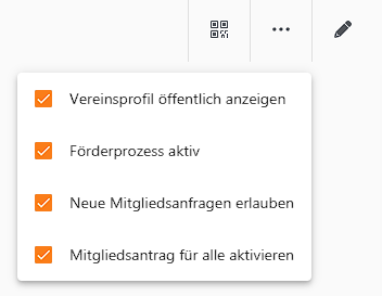 Auswahlmöglichkeiten, was angezeigt / freigeschaltet werden soll 