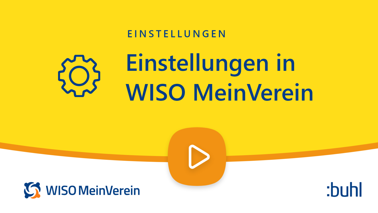 Einstellungen in WISO MeinVerein Web